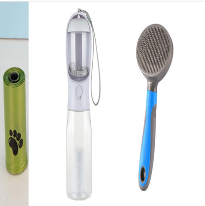 HydraPaw 3-in-1 Travel Bottle™ – Water, Food & Waste Dispenser for Dogs & Cats