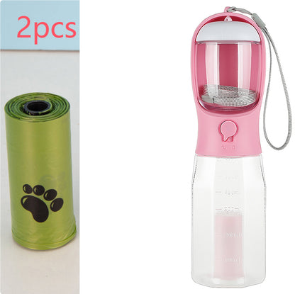 HydraPaw 3-in-1 Travel Bottle™ – Water, Food & Waste Dispenser for Dogs & Cats