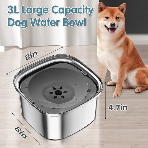 Anti-Spill Stainless Pet Water Bowl