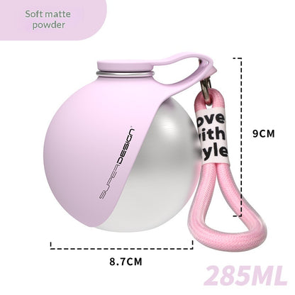 Creative Portable  Pet Stainless Steel Water Cup