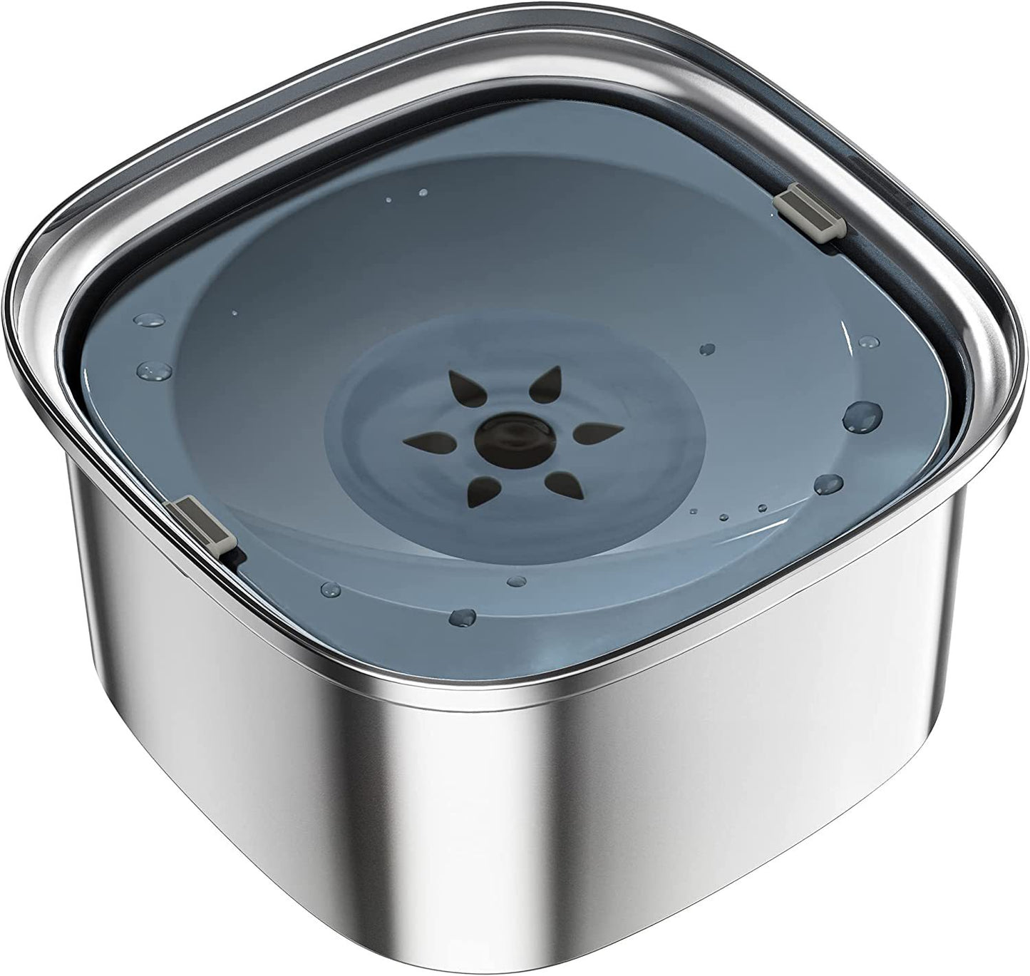 Anti-Spill Stainless Pet Water Bowl