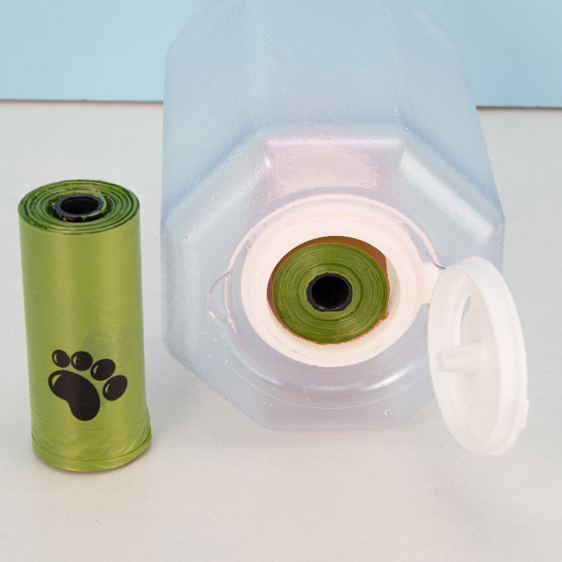 HydraPaw 3-in-1 Travel Bottle™ – Water, Food & Waste Dispenser for Dogs & Cats