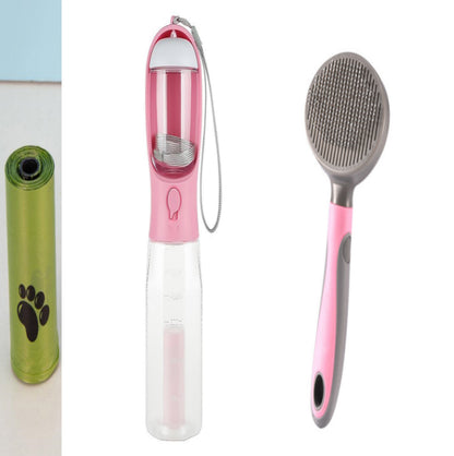 HydraPaw 3-in-1 Travel Bottle™ – Water, Food & Waste Dispenser for Dogs & Cats