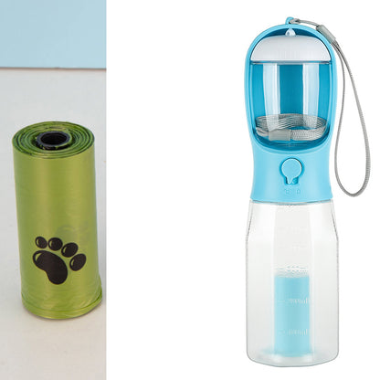 HydraPaw 3-in-1 Travel Bottle™ – Water, Food & Waste Dispenser for Dogs & Cats