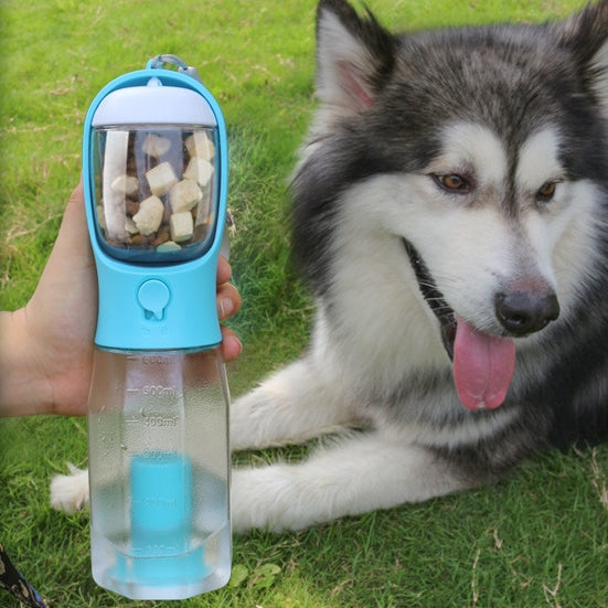 HydraPaw 3-in-1 Travel Bottle™ – Water, Food & Waste Dispenser for Dogs & Cats