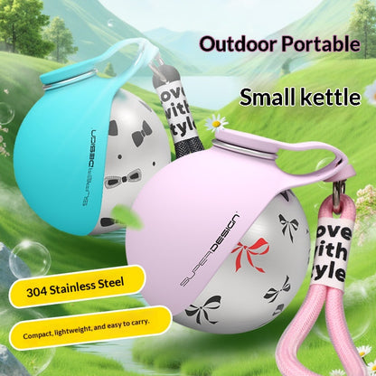 Creative Portable  Pet Stainless Steel Water Cup