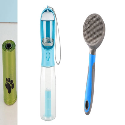 HydraPaw 3-in-1 Travel Bottle™ – Water, Food & Waste Dispenser for Dogs & Cats